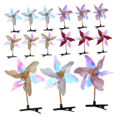 SHERCHPRY 24stücke Windmühlen-haarspangen Kleine Haarklammern Haarschmuck Für Mädchen Party Haar Zubehör von SHERCHPRY