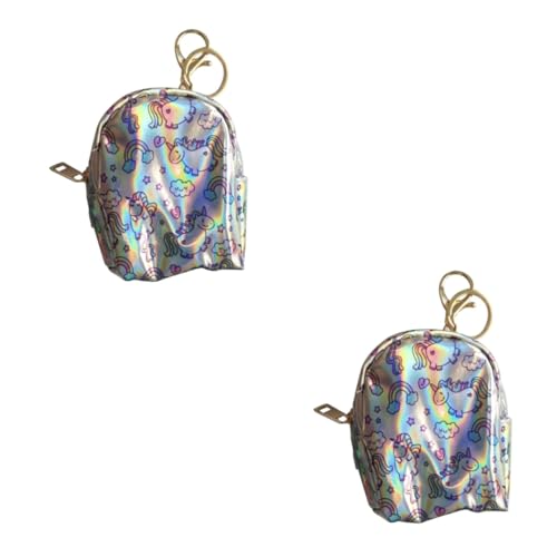 SHERCHPRY 2stücke Iridescence Geldbörse Mini Reißverschluss Münzbeutel Für Tragbare Tasche Für Schule Und Alltag Mit Leuchtenden Farben Und Praktischem Design von SHERCHPRY