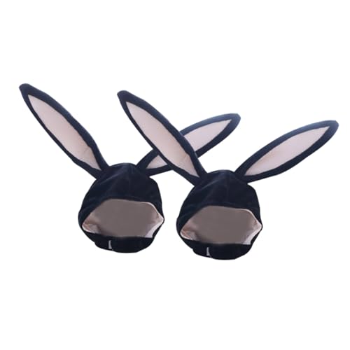 SHERCHPRY 2St Kaninchen Kopfbedeckung kuscheltier Hase Kleidung Lieferungen Requisiten Männer und Frauen Hut Plüschstoffe von SHERCHPRY
