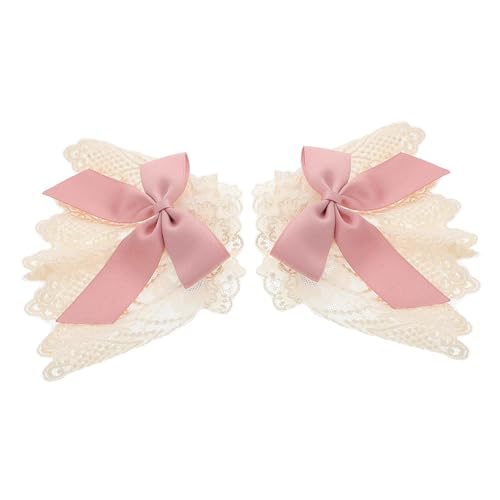 SHERCHPRY 2stücke Spitzen-armmanschetten Weiße Lolita-handmanschetten Für Damen Spitzen-handmanschetten Mit Rüschen Für Lolita-kleider Und Partys von SHERCHPRY
