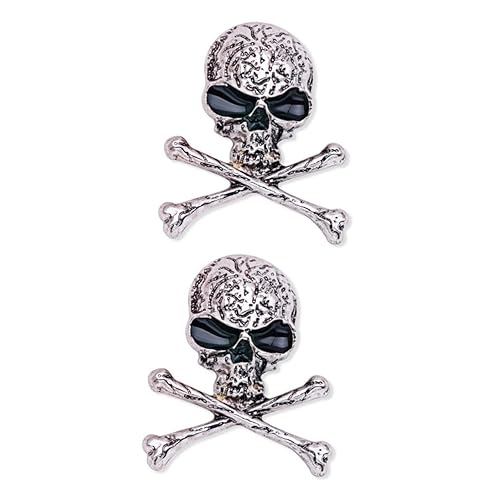 SHERCHPRY 2St Totenkopf-Brosche gotische Brosche Ansteckbrosche Totenkopf-Stift Punk-Brosche Popularität Zubehör von SHERCHPRY