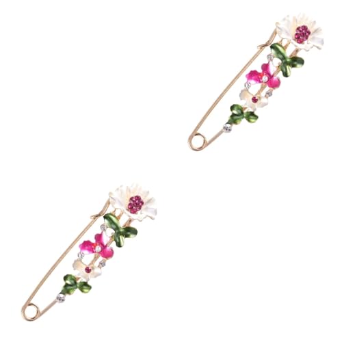 SHERCHPRY 2St hochzeitsschmuck hochzeits schmuck Brosche mit Weihnachtsabzeichen Hemd Brosche Abzeichen weihnachtssocken Weihnachtsstifte Blumennadel Pin-Schmuck die Blumen Mantel Schal von SHERCHPRY