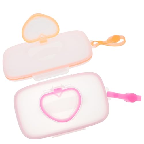 SHERCHPRY 2stücke Spender Für Babytücher Reise-feuchttücher-etui Feuchttücher-halter Box Mit Deckel Für Wickeltasche Babyzimmer Und Reisen von SHERCHPRY