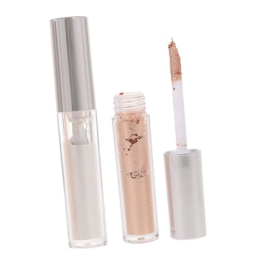SHERCHPRY 2stücke Hochglänzender Flüssiger Lidschatten Im Langanhaltend Schnell Trocknend Und Einfach Aufzutragen Für Frauen Mit Schimmerndem Effekt in Sonnenuntergang Und Einhorn von SHERCHPRY