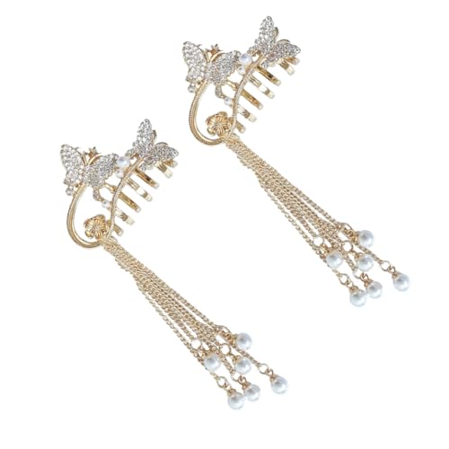 SHERCHPRY 2Stücke Quaste Haarspangen mit Langlebige Haarklammern für Verschiedene Frisuren und Besondere Anlässe für Damen von SHERCHPRY