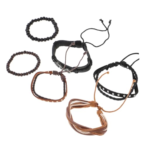 SHERCHPRY 2Stücke Retro PU Armbänder für Männer und Frauen Handgefertigte Vintage Handgelenk Schmuckstücke Strapazierfähig und für Hip Hop und Alltag SHERCHPRY 2Stücke Retro PU Armbänder für Männer und Frauen Handgefertigte Vintage Handgelenk Schmuckstücke Strapazierfähig und für Hip Hop und Alltag von SHERCHPRY