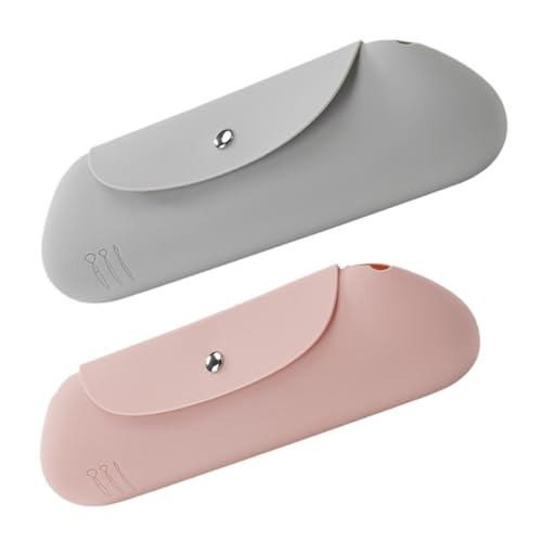 SHERCHPRY 2stücke Reise-Make-up Pinselhalter Praktische Kosmetiktasche Für Lippenstifte Für Damen Und Leicht Zu Reinigen von SHERCHPRY