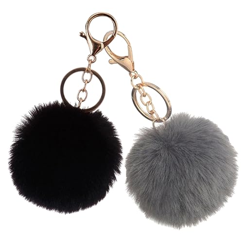 SHERCHPRY Niedliche Schlüsselanhänger Set Pompom Dekorative Tasche Entzückende Plüsch Schlüsselanhänger von SHERCHPRY