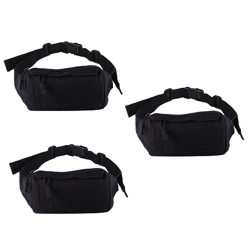 SHERCHPRY 2pcs outdoor fanny pack Cycling Waist Bag running accessories for men running waist pouch waist bag for men outdoor accessories running bag for women Men Waist Bag casual polyester, Schwarz, von SHERCHPRY