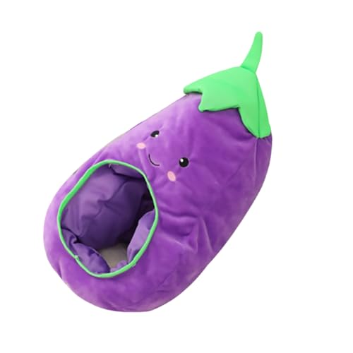 SHERCHPRY 2st Auberginen-mütze Vegane Cosplay-kostüme Plüsch-winter-skimütze Party-kopfschmuck Obst-cosplay-hut Kostüm Hut -requisite Lustiger Kostümhut Violett Plüschmaterial von SHERCHPRY