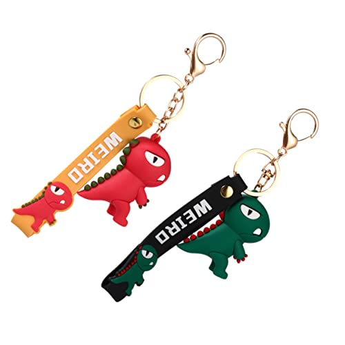 SHERCHPRY 2 Stücke Dinosaurier Schlüsselring Flexible Kleber Stereo Schlüssel von SHERCHPRY