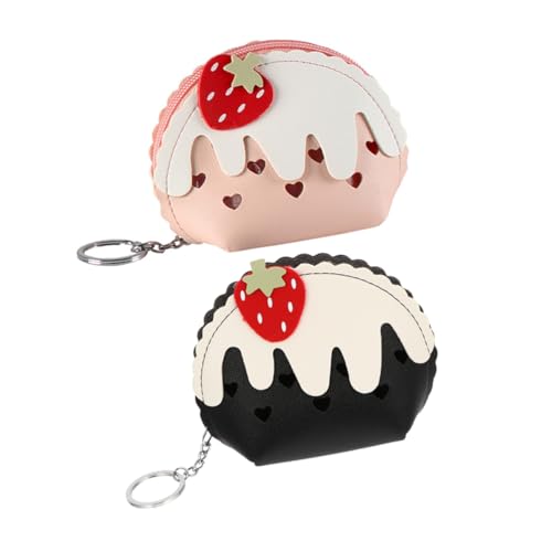 SHERCHPRY 2stücke Süße Mini Geldbörse Für Cremefarbener Münzbeutel Für Mädchen Pouch Für Und Alltag Praktische Und Stilvolle Aufbewahrung von SHERCHPRY