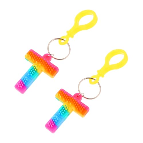 SHERCHPRY Schlüsselanhänger 2er-Pack Weiche Silikon-taschendekorationen Schlüsselring-add-ons Auto-Ornamente Schlüsselbund-Dekorationen von SHERCHPRY