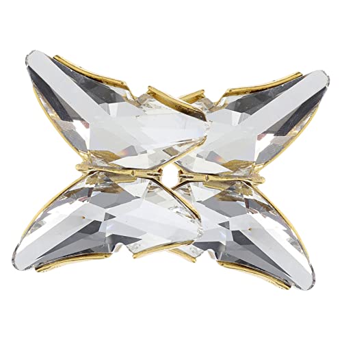 SHERCHPRY 2st Schmuck Dekoration Clip Schmetterlinge Verzierung Strassbesatz Schmetterlingsapplikationen Dekor Aufnäher Diamant-aufkleber Kristall Weiß Braut Strasssteine von SHERCHPRY