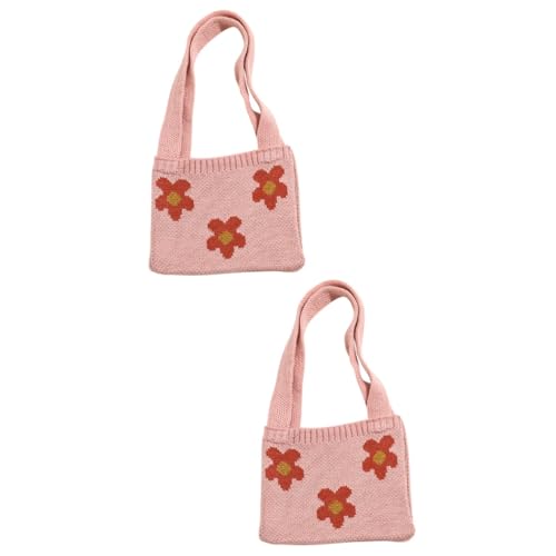 SHERCHPRY 2St Handtaschen Schultertasche Mädchenhandtasche Umhängetasche für Kinder Kinderhandtasche Mädchen Umhängetasche die Blumen kleine Blumen Baby von SHERCHPRY