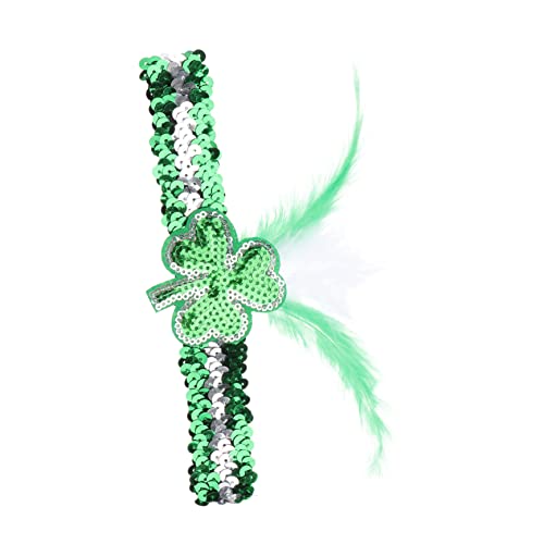 SHERCHPRY 2St Stirnband haarschmuck Haarbänder irisches Partyhaarzubehör Kopfschmuck für st. Patricks Tiara st. Patricks Day Stirnbänder Kopfbedeckung für st. patrick Feder von SHERCHPRY