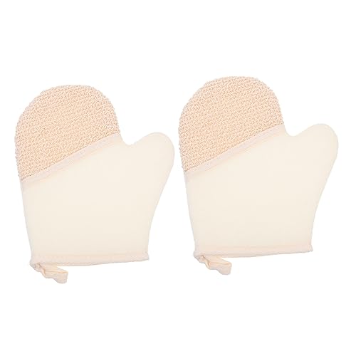 SHERCHPRY 2stücke Badehandschuhe Peeling-badetücher Für Dusche Wiederverwendbar Robust Entfernt Überschüssiges Fett Fördert Durchblutung Und Stoffwechselaktivität von SHERCHPRY