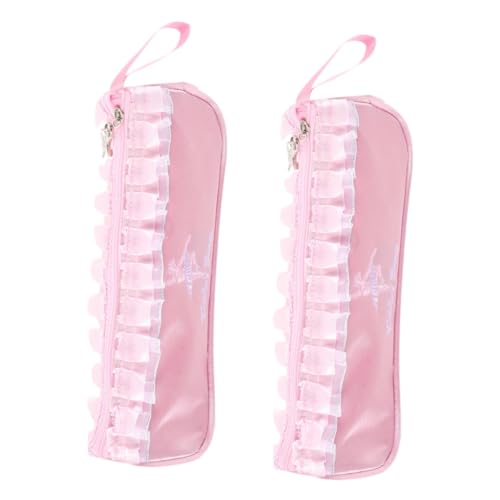 SHERCHPRY 2stücke Ballett-tanzschuhtasche Aus Polyester Mit Reißverschluss-Netz-Organizer Für Damen Und Mädchen Aufbewahrungstasche Für Ballettschuhe Für Tanzstudio Und Aufführungen von SHERCHPRY