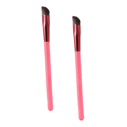 SHERCHPRY 2stücke Brauenpinsel Und Eyelinerpinsel Für Make-up Abgewinkelter Pinsel Für Augenbrauen Lippenpinsel Für Lidschatten-make-up Multifunktionaler Pinsel Für Wimpern Und Anwendung von SHERCHPRY