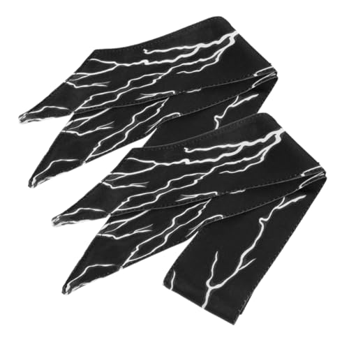 SHERCHPRY 2stücke Elastisches Sport-stirnband Für Damen Workout-stirnband Yoga- Lauf- Dekoratives Mit Muster Haar-accessoire Zum Binden von SHERCHPRY