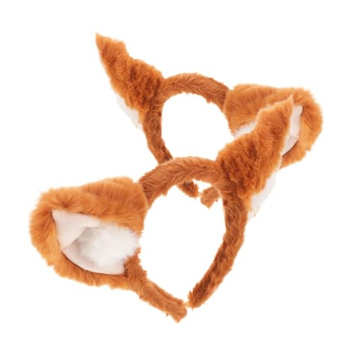 SHERCHPRY 2stücke Fuchsohren Stirnband Aus Kunstfell Für Halloween Und Fuchskostüm Mit Beweglichen Ohren Für Partys Und Cosplay von SHERCHPRY