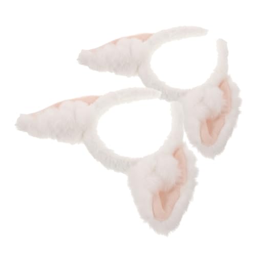 SHERCHPRY 2stücke Fuchsohren Stirnband Aus Plüsch Ohren Kopfbedeckung Tiermotiv Haaraccessoire Für Cosplay Partys Halloween Und Festivals Elastisches Design Für Sicheren Sitz von SHERCHPRY