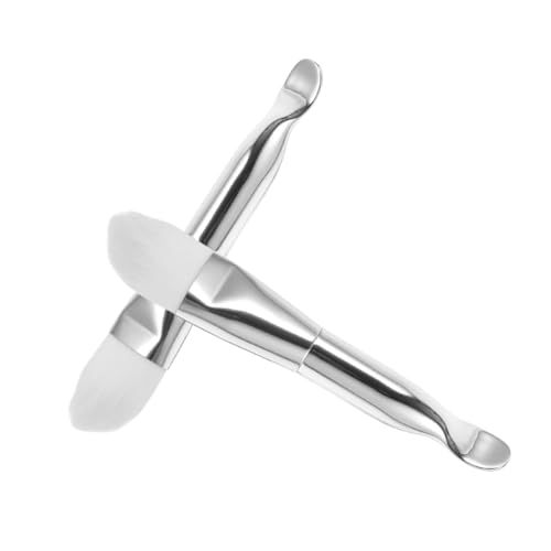 SHERCHPRY 2stücke Gesichtsmaskenpinsel Schlammmasken-applikator Maskenpinsel Für Frauen Hautpflege-tool Doppelseitig Mit Borsten Und Löffel-ende Für Präzises Auftragen von SHERCHPRY