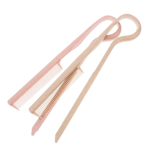 SHERCHPRY 2stücke Glättkamm Mit V-förmigem Design Und Pin-tail-kamm Aus Kunststoff Haarscheitelwerkzeug Für Damen Und Herren Zum Glätten Und Stylen Von Haaren von SHERCHPRY