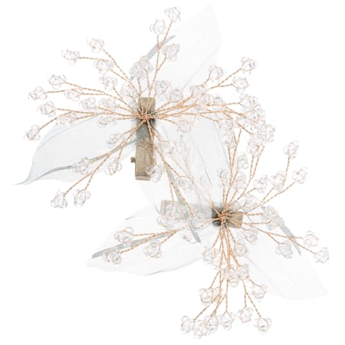 SHERCHPRY 2stücke Grüne Haarnadel Mit Stil Für Frauen Hochzeit Schmuck Haar-accessoire Blume Kopfschmuck Mode Haarspange Für Party Und Alltagsgebrauch von SHERCHPRY