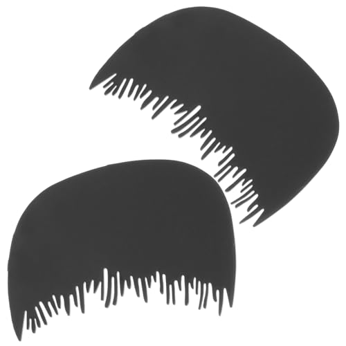 SHERCHPRY 2stücke Haaransatzkamm Aus Kunststoff Für Männer Und Frauen Mit Abdeckung Tragbar Für Professionelle Haarstyling Und Mobile Nutzung von SHERCHPRY