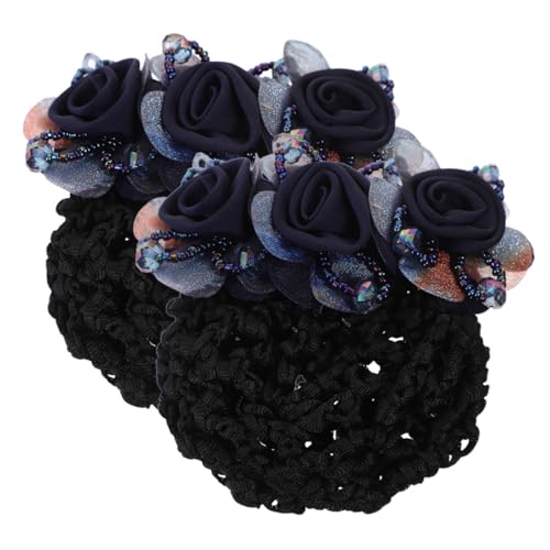 SHERCHPRY 2stücke Haarnetze Für Dutts Aus Stoff Und Duttklammern Für Haare Duttnetz Zum Tanzen Haarabdeckung Für Damen Duttabdeckung Für Frauen Duttklammer Für Uniformen Und von SHERCHPRY