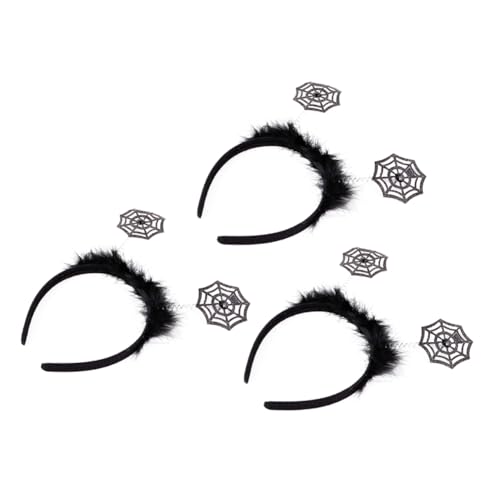 SHERCHPRY 2stücke Halloween Spinnennetz Haarreifen Dekorative Haarband Gruseliges Stirnband Einzigartiges Haarschmuck Für Junge Mädchen Und Erwachsene Lustige Party Accessoires von SHERCHPRY