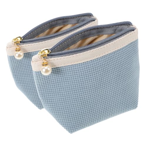 SHERCHPRY 2stücke Kleine Kosmetiktasche Für Damen Reise-Make-up-Tasche Mini-Kosmetik-geldbörse Tragbar Vielseitige Aufbewahrung Für Lippenstifte Und Kleine Utensilien von SHERCHPRY