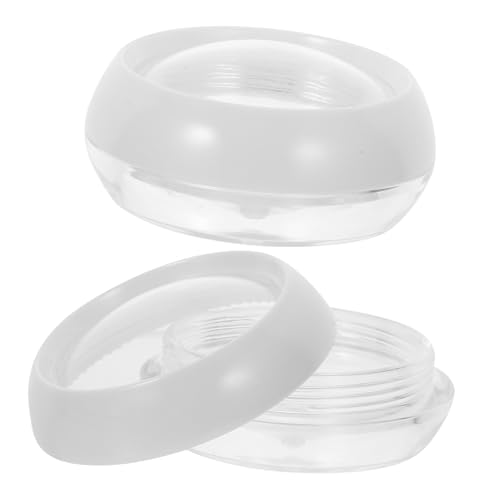 SHERCHPRY 2stücke Leere Kosmetikdose Lose Kosmetikdose Schminkpuderbehälter Kosmetiktasche Doppelschichtig Tragbar Für Frauen Mädchen von SHERCHPRY