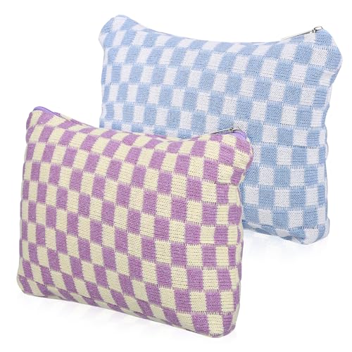 SHERCHPRY 2stücke Make-up-Aufbewahrungstasche Mit Reißverschluss Kleine Kosmetiktasche Für Pads Und Utensilien Organizer-Tasche Aus Stoff Mit Metallreißverschluss von SHERCHPRY