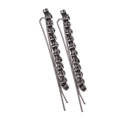 SHERCHPRY 2stücke Kleine Haarspange Mit Strasssteinen Metall Haarklammern Haarnadeln Mit Kristall-strasssteinen Glitzernde Haarnadeln Haarschmuck-accessoires Für Frauen Und Mädchen Haar-styl von SHERCHPRY
