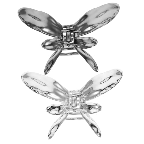 SHERCHPRY 2stücke Metall-haarklammern Schmetterlingsklammern Dekorative Haarklammern Schmetterlings-haarklammern Für Dickes Haar Haarschmuck Haarteile Für Frauen von SHERCHPRY