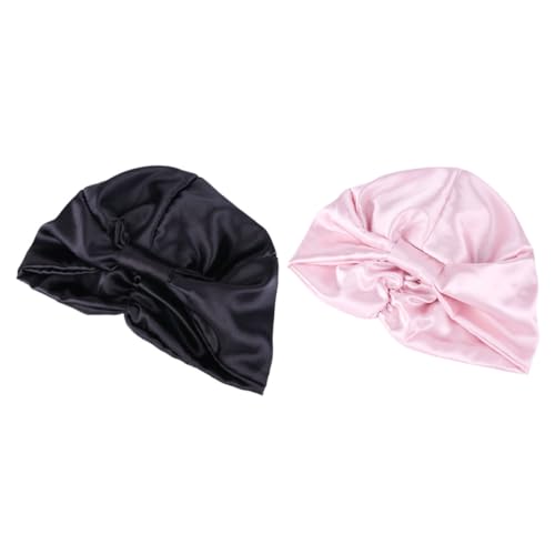 SHERCHPRY 2stücke Satin-nachtmütze Für Frauen Haarpflegehauben Beauty-haarhüte Duschhüte Nachtmützen Aus Hochwertigem Satinmaterial Langlebig Und Praktisch Für Langen Und Dicken von SHERCHPRY