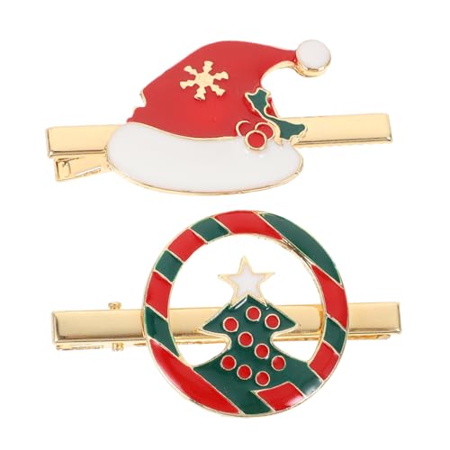 SHERCHPRY 2stücke Weihnachts Haarspangen Legierung Festliche Haarklammern Für Damen Eleganter Kopfschmuck Für Weihnachtszeit Geschenkidee Für Familie Und von SHERCHPRY