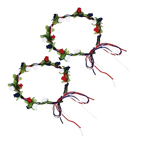 SHERCHPRY 2stücke Wreath Headdress Für Frauen Kreative Blumenkranz Kopfbedeckung Für Festivals Hochzeiten Und Fotoshootings Bequeme Und Stilvolle Haaraccessoires von SHERCHPRY