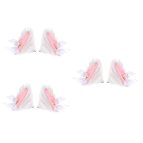 SHERCHPRY 3 Paar Katzenohren Haarnadel Katzenohren Stirnband Katzenohren Zum Anklipsen Katzenohr Haarnadel Tierohr Haar Accessoires Cosplay Katzen Haarspangen Katzen Cosplay Ohren von SHERCHPRY