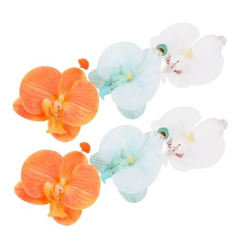 SHERCHPRY 3 Paare Blumenohrringe Damen Sommer Ohrschmuck Blumenanhänger Schmetterling Dangle Ohrringe Bunte Urlaub Strand Party Hawaiianisches Schmuckset von SHERCHPRY