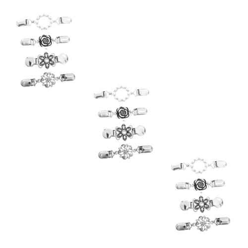 SHERCHPRY 12stücke Retro Cardigan Collar Clip Brosche Strickjacken Und Schal-clips Für Kleider Und Besondere Anlässe Verleihen Sie Ihrem Outfit Einen Hauch Von Stil von SHERCHPRY