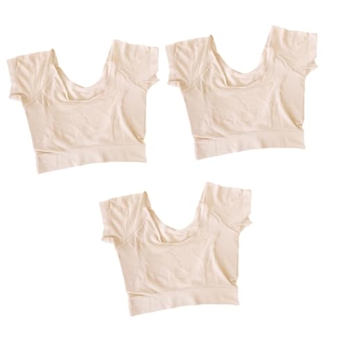 SHERCHPRY 3 Stck. Waschbare Achselpads Weste für Damen Atmungsaktive und Wiederverwendbare Schweißabsorber für Joggen Laufen und Alltag gegen Schweißflecken von SHERCHPRY
