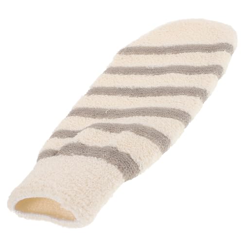 SHERCHPRY 3 Stück Badetuch Handschuhe Peelinghandschuh Dusche Duschhandschuh Peeling Duschschuh Peeling Mitt Peeling-duschhandschuhe Badehandschuh Beige Flachs von SHERCHPRY