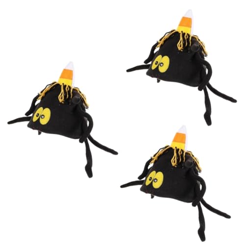 SHERCHPRY 3 Stück Kostümpartyhut Für Hüte Kostümhut Spinne Cosplay Mini Erwachsene Halloween-accessoires Drucken Kopfbedeckung Elf Vorabend Schrägstrich Partygeschenk Hut- Stoff von SHERCHPRY