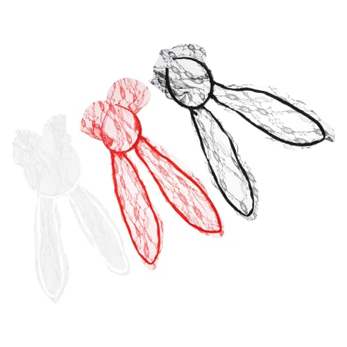 SHERCHPRY 3 Stück Kreative Haarbänder mit Velours und Hasenohren Auffällige Party Accessoires für Cosplay und Festlichkeiten Zufällige Farben Zufällige Farbe von SHERCHPRY