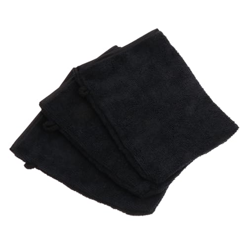 SHERCHPRY 3 Stück Make up Handschuhe Peeling Gesichtsreinigungshandschuhe Für Frauen Waschbar Hautfreundlich Schwarz Für Tägliche Gesichtsreinigung Und Make up Entfernung von SHERCHPRY