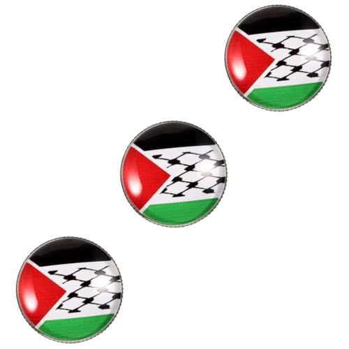 SHERCHPRY 3St Palästinensische Brosche Palästina Anstecker palestine flag Flagge Anstecknadel für Rucksäcke Pin-Ästhetik Metall Zubehör schmücken Banner Mann Abzeichen Zinklegierung von SHERCHPRY