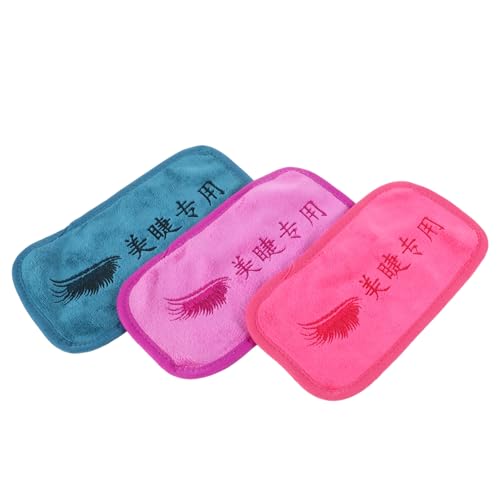 SHERCHPRY 3 Stück Stirn Turban Gesichtsreinigungstücher Wimpern Verlängerung Kissen Waschlappen Zum Abschminken Make -up Handtücher Stirnkissen Make -up -waschlappen Stoff von SHERCHPRY